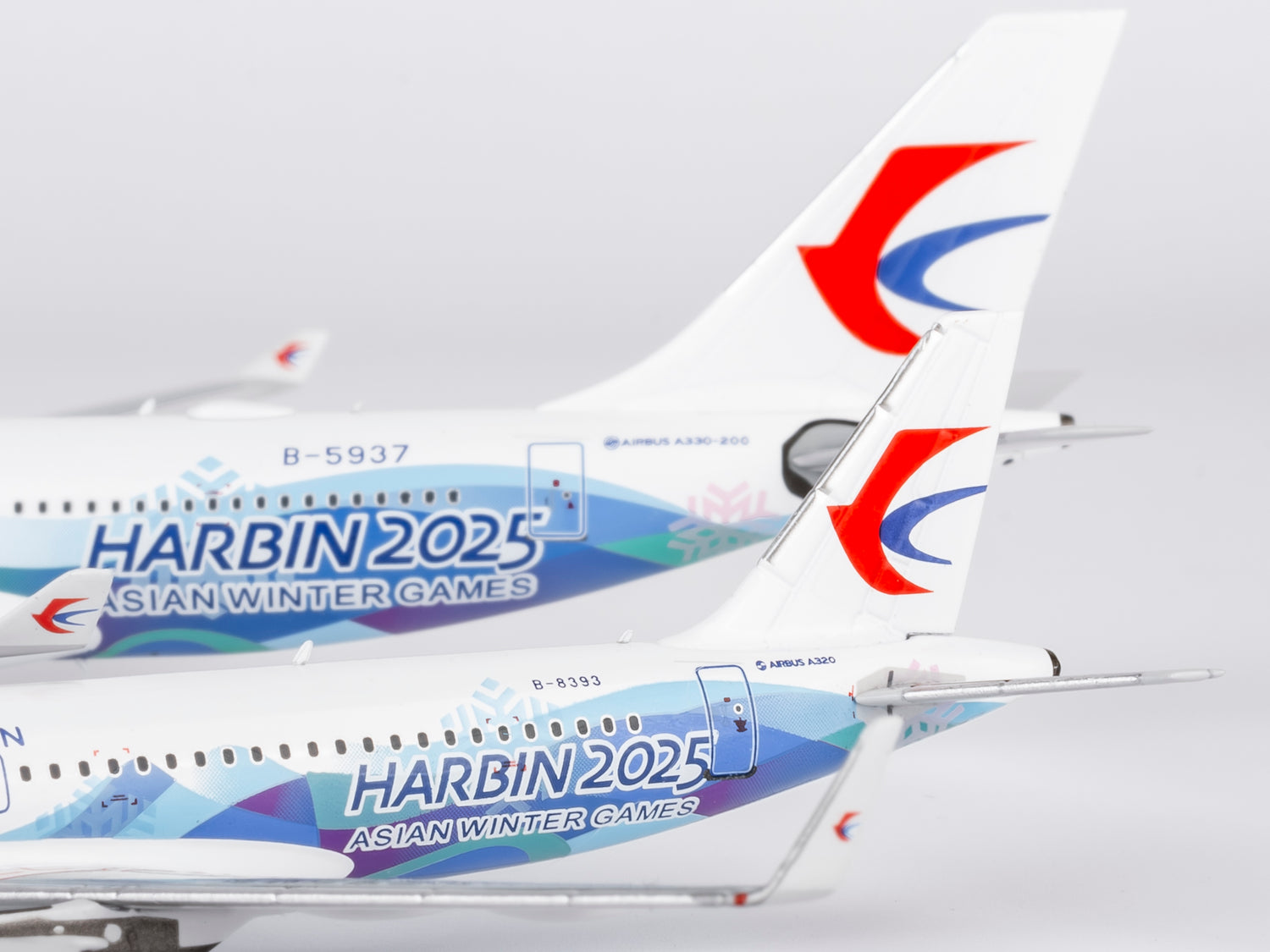 NG Models China Eastern Airlines “Harbin 2025 Asian Winter Games” (Special Paints) Airbus A320-200 B-8393 1/400 Aircraft Scale Model