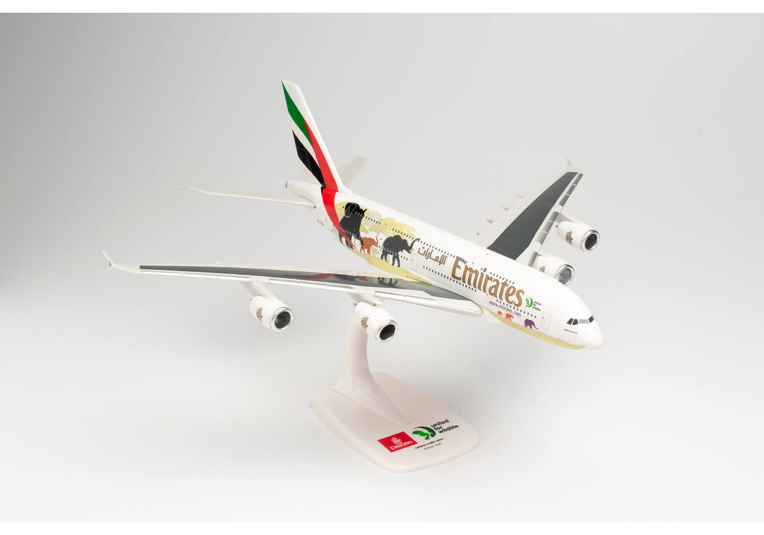 Herpa Emirates Airbus A380 "United for Wildlife" (No.2) 1/250 Scale