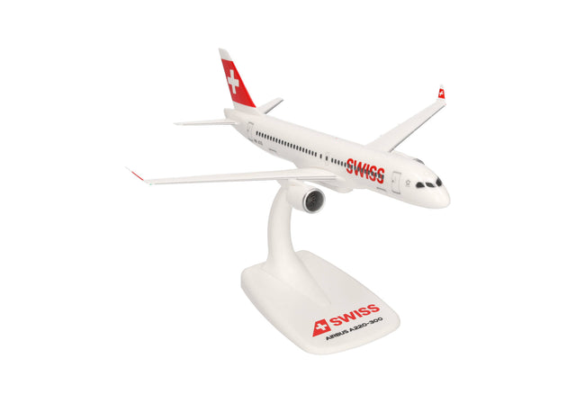 Herpa Swiss International Air Lines Airbus A220-300 – HB-JCQ 1/200 Aircraft Scale Model