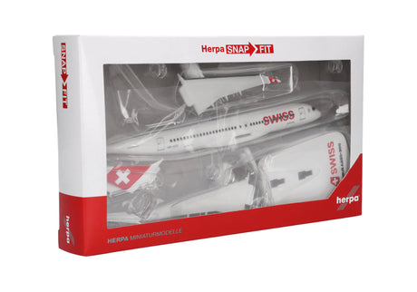 Herpa Swiss International Air Lines Airbus A220-300 – HB-JCQ 1/200 Aircraft Scale Model