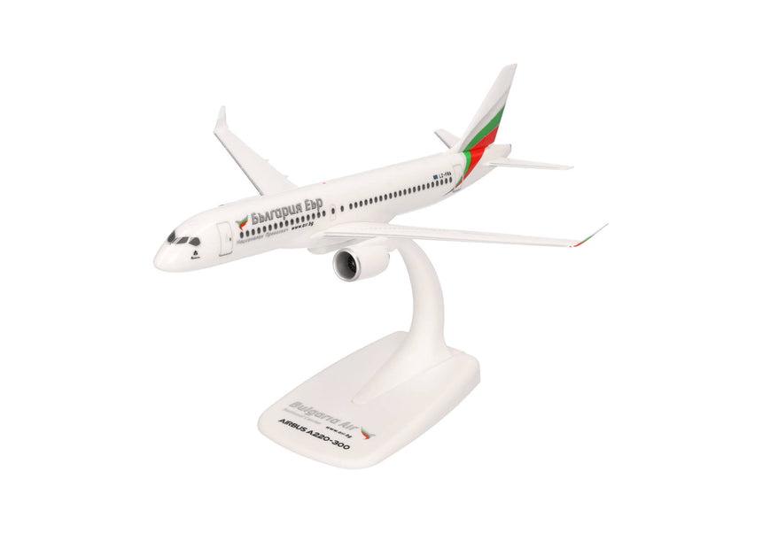Herpa Snapfit Bulgaria Air Airbus A220-300 1/200 Aircraft Scale Model