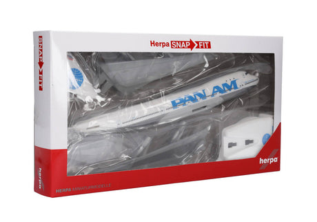 Herpa Pan Am Boeing 747-100 N741PA Snap-fit 1/250 Aircraft Scale Model