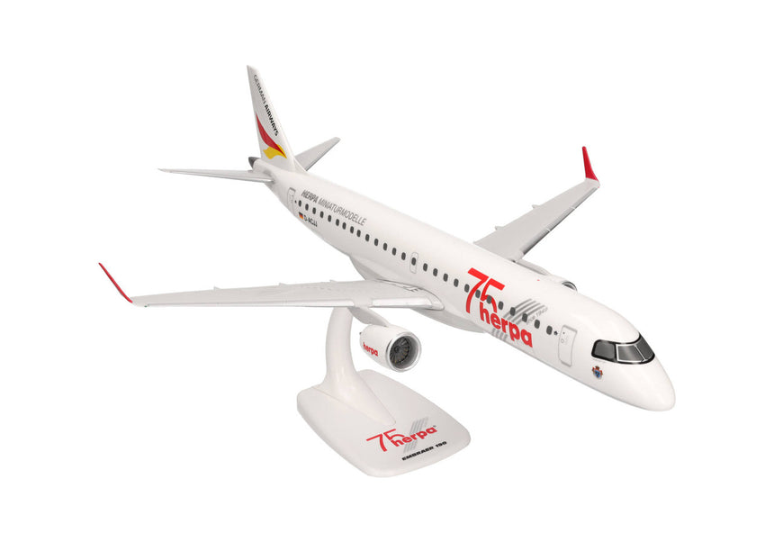 Herpa German Airways Embraer E190 "Herpa 75 Years" 1/100 Scale