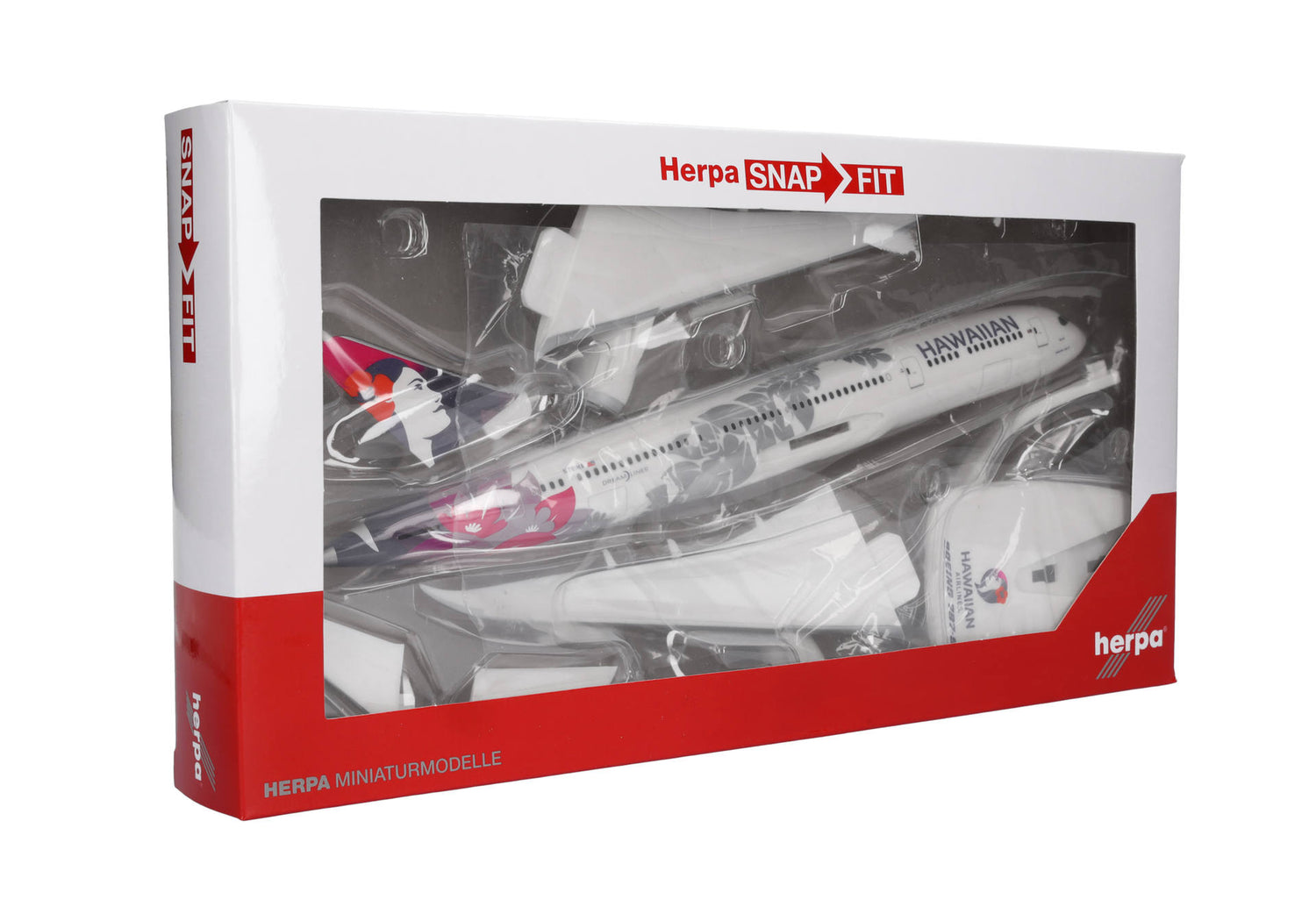 Herpa Snap Fit Hawaiian Airlines Boeing 787-9 Dreamliner – N781HA "Kapuahi" 1/200 Aircraft Scale Model