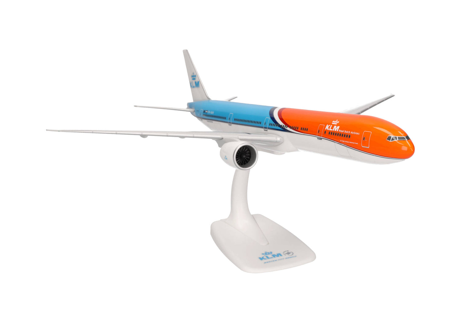 Herpa Snap Fit KLM Boeing 777-300ER "Orange Pride" - PH-BVA "Nationaal Park De Hoge Veluwe" 1/200 Aircraft Scale Model
