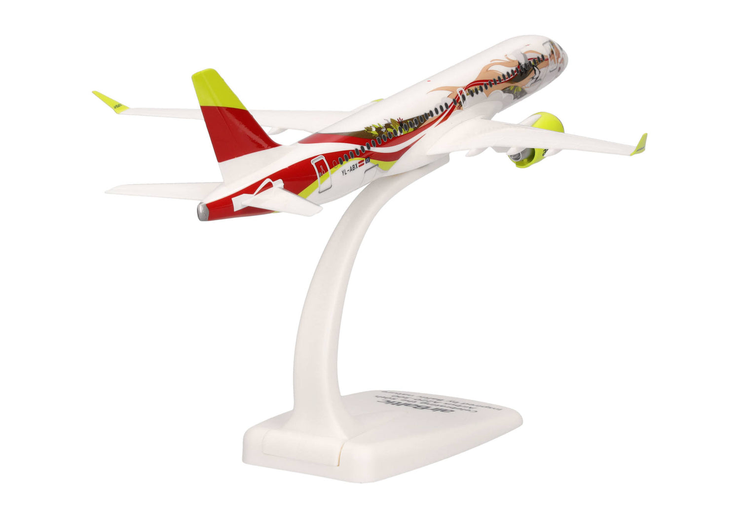 Herpa Snap Fit airBaltic Airbus A220-300 "50th A220" - YL-ABX 1/200 Scale