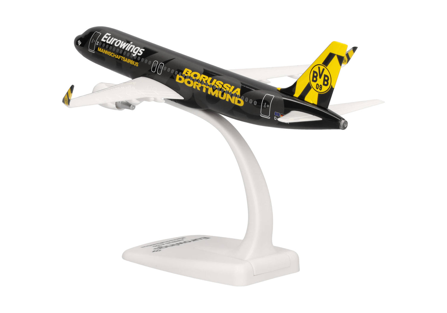 Herpa Snapfit Eurowings Airbus A320, D-AEWM, "BVB Mannschaftsairbus" (2025) 1/200 Aircraft Scale Model