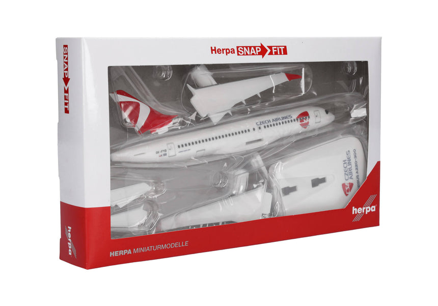 Herpa Snapfit CSA Czech Airlines Airbus A220-300 1/200 Aircraft Scale Model