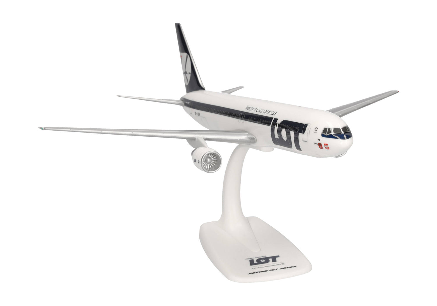 Herpa Snapfit LOT Polish Airlines Boeing 767-300 - SP-LPB 1/200 Aircraft Scale Model