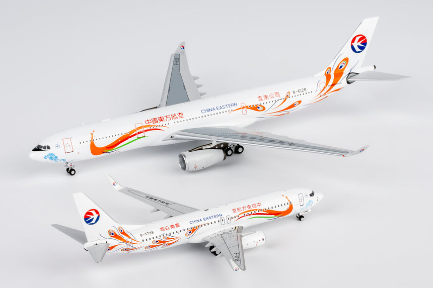 NG Models China Eastern Airlines Yunnan Peacock (orange) Airbus A330-300 B-6128 1/400 Scale