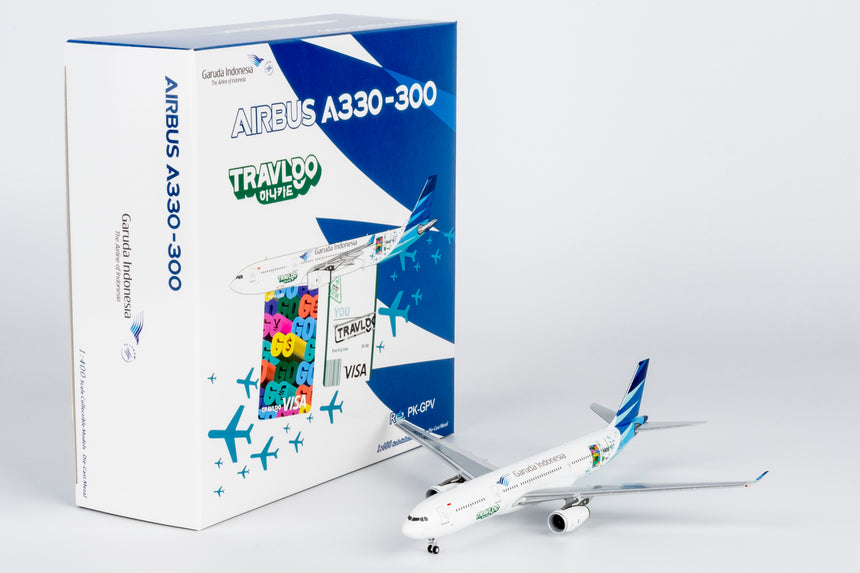 NG Models Garuda Indonesia "Hana TravelGo Card" sticker Airbus A330-300 PK-GPV 1/400 Scale