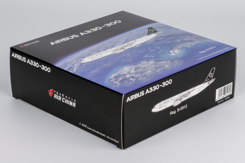 NG Models Air China Star Alliance Airbus A330-300 B-5912 1/400 Aircraft Scale Model