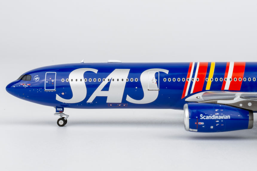 NG Models SAS Scandinavian Airlines Airbus A330-300 LN-RKR Celebrating 80 Years Livery 1/400 Aircraft Scale Model