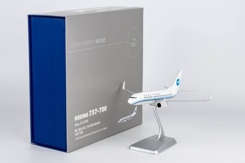 NG Models Xiamen Airlines old colors 第二代改革乐章 Boeing 737-700/w B-5280 1/200 Scale