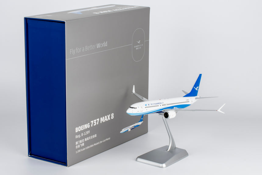 NG Models Xiamen Airlines new colors 海阔天空涂装 Boeing 737 MAX 8 B-1289 1/200 Scale