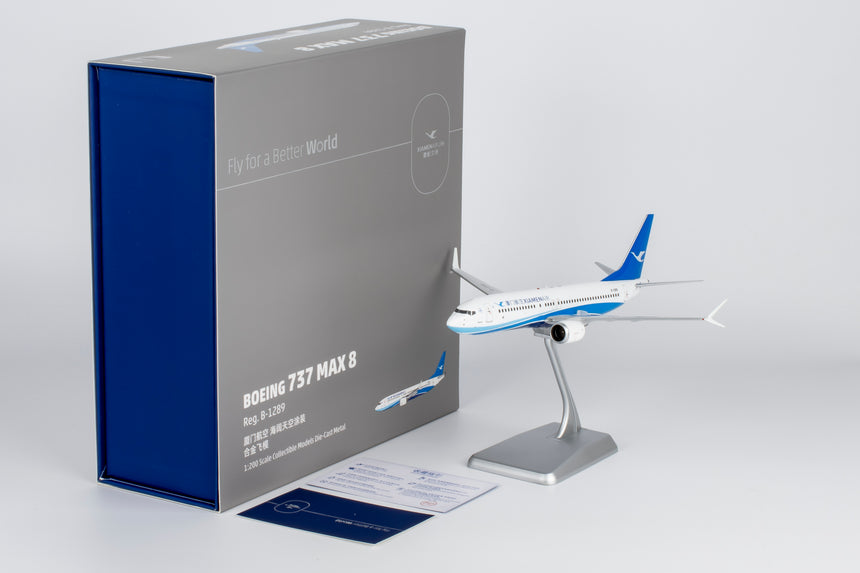 NG Models Xiamen Airlines new colors 海阔天空涂装 Boeing 737 MAX 8 B-1289 1/200 Scale
