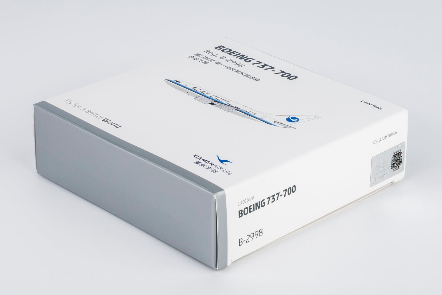 NG Models Xiamen Airlines (classic colors; Xiamen Airlines' first 737-700) Boeing 737-700 B-2998 1/400 Aircraft Scale Model