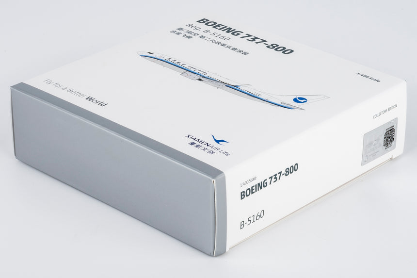 NG Models Xiamen Airlines revised old colors Boeing 737-800/w B-5160 1/400 Aircraft Scale Model