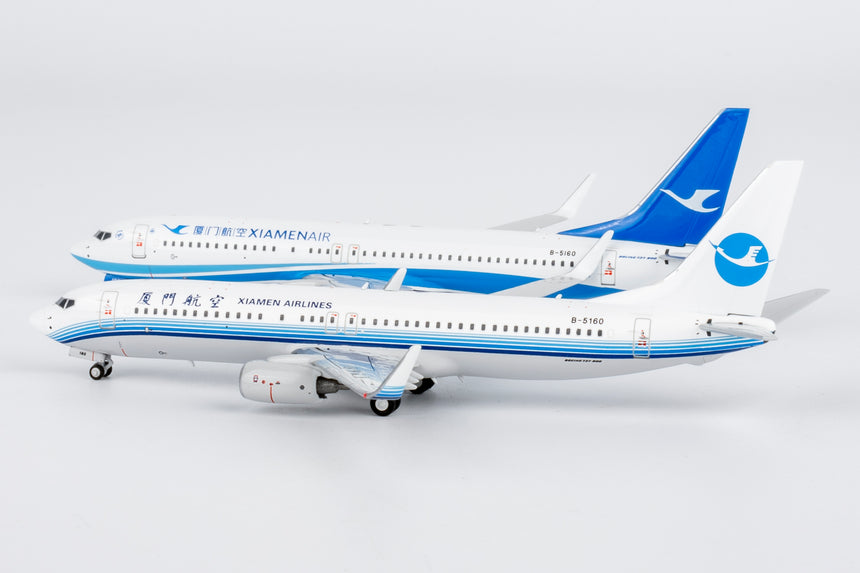 NG Models Xiamen Airlines revised old colors Boeing 737-800/w B-5160 1/400 Aircraft Scale Model