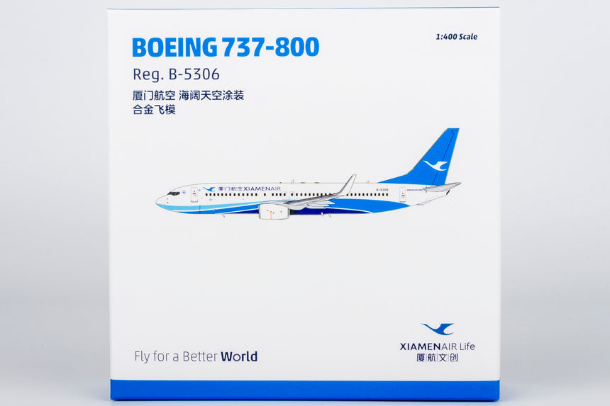 NG Models Xiamen Airlines current colors Boeing 737-800/w B-5306 1/400 Aircraft Scale Model