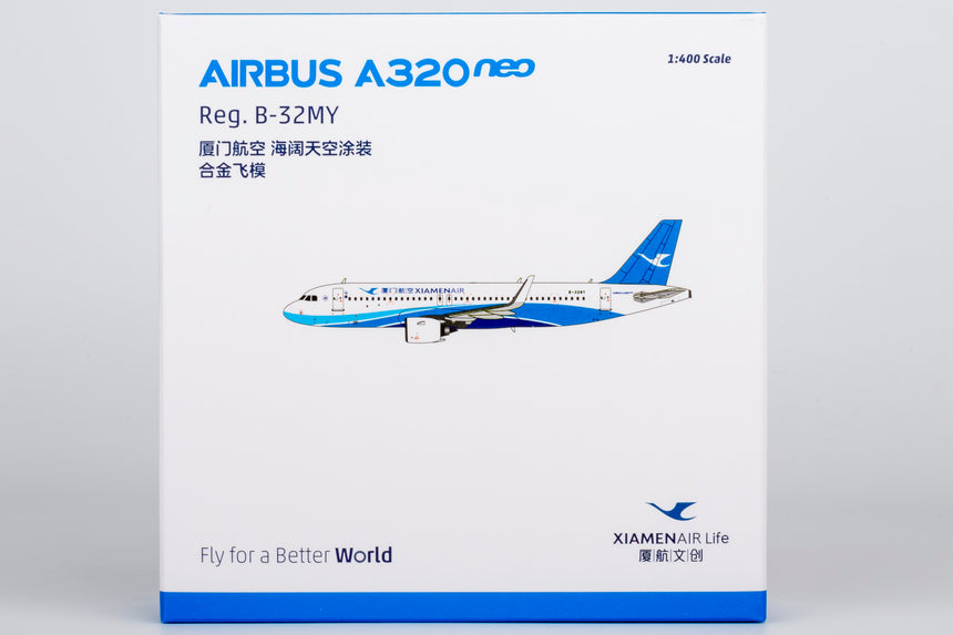 NG Models Xiamen Airlines (first A320neo for Xiamen Airlines) Airbus A320neo B-32MY 1/400 Aircraft Scale Model