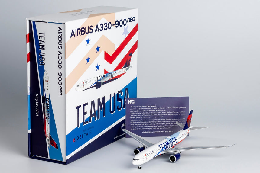 NG Model Delta Air Lines Airbus A330-900 N411DX Team USA cs #1 (ULTIMATE COLLECTION) 1/400 68001