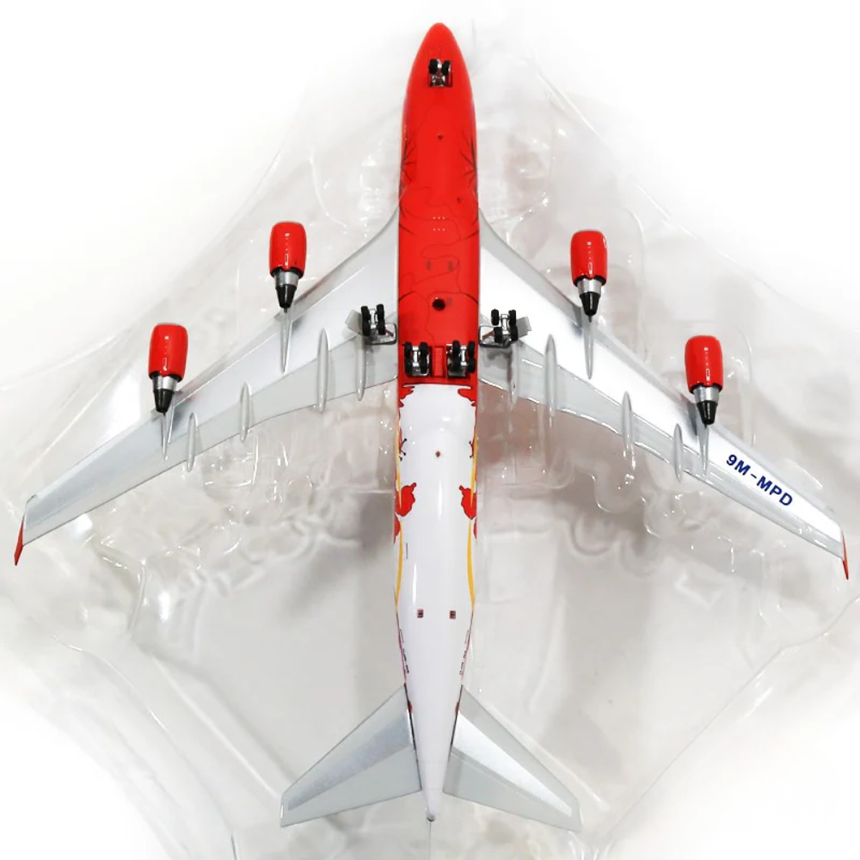 Phoenix Malaysian Airlines Boeing 747-400 Hibiscus Livery 9M-MPD 1/400 Aircraft Scale Model