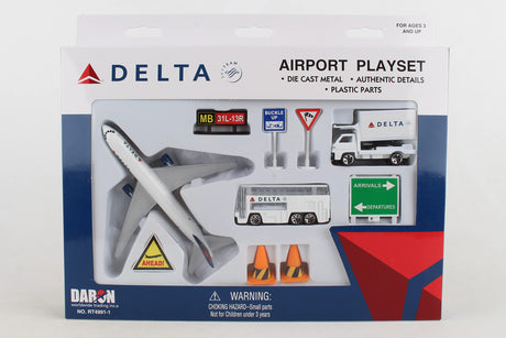 Delta Airlines Model Airport Play Set Toy