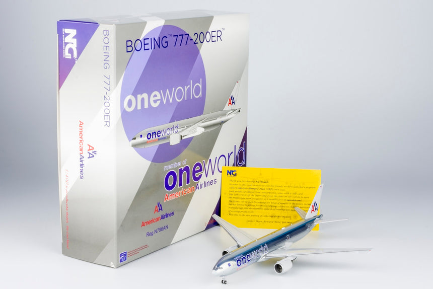 NG Models American Airlines Boeing 777-200ER N796AN One World 1/400 72047