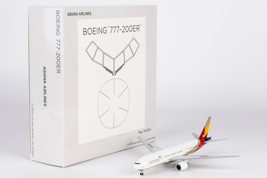 NG Models Asiana Airlines Boeing 777-200ER HL8254 1/400 Scale