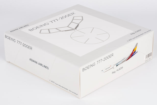 NG Models Asiana Airlines Boeing 777-200ER HL8254 1/400 Aircraft Scale Model