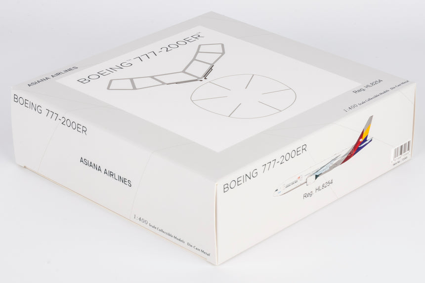 NG Models Asiana Airlines Boeing 777-200ER HL8254 1/400 Scale