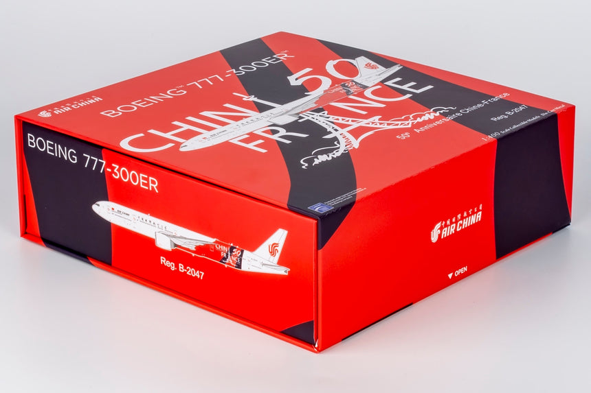 NG Models Air China "50 Years of China & France Diplomatic Relations (ULTIMATE)" Boeing 777-300ER B-2047 1/400 Scale