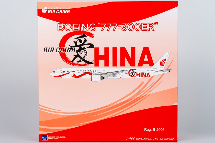 NG Models Air China "Love China (Ultimate)" Boeing 777-300ER B-2006 1/400 Scale