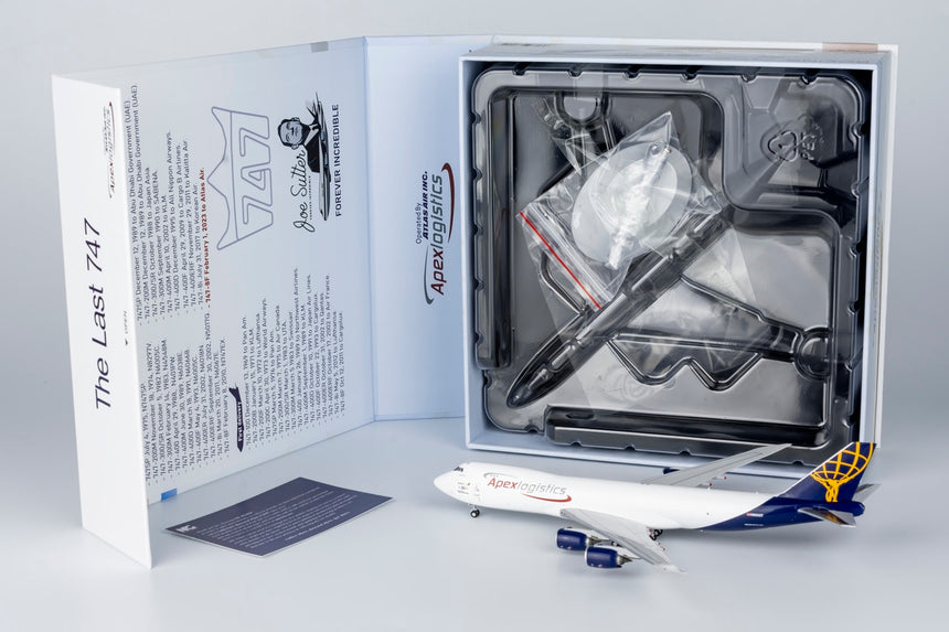 NG Models Atlas Air Boeing 747-8F N863GT Apex Logistics titles (ULTIMATE COLLECTION) 1/400 78015