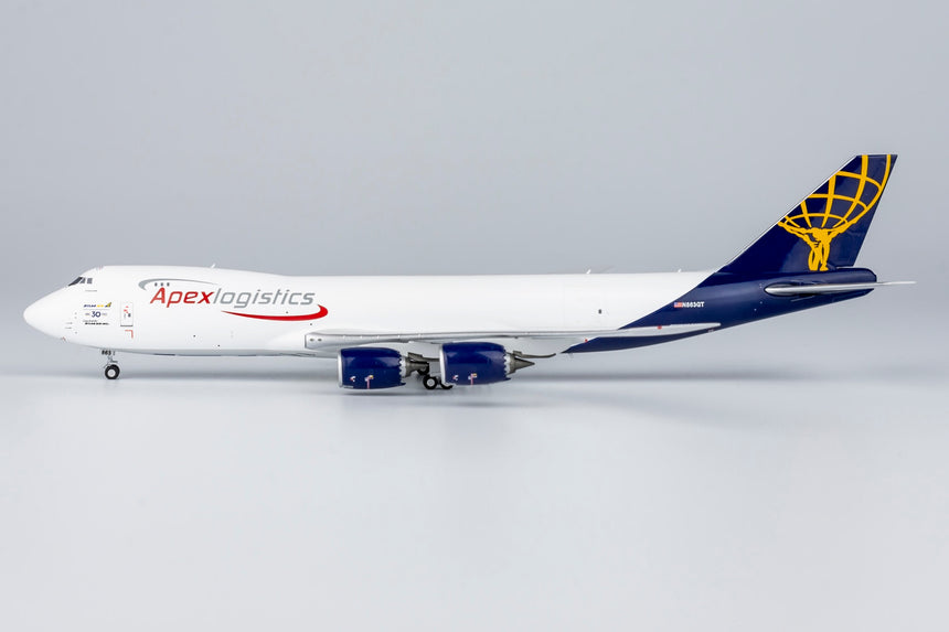 NG Models Atlas Air Boeing 747-8F N863GT Apex Logistics titles (ULTIMATE COLLECTION) 1/400 78015