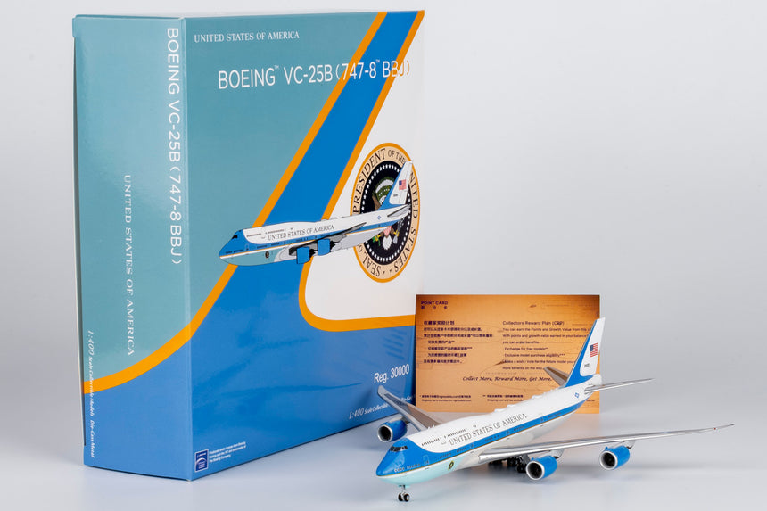 NG Models United States - US Air Force (USAF) (Classic Version) VC-25B Boeing (747-8) 30000 1/400 Scale