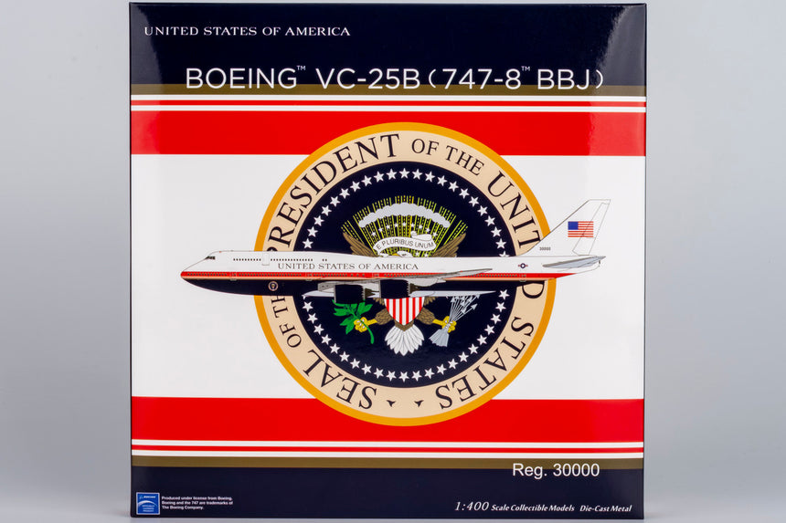 NG Models United States - US Air Force (USAF) (New Version) VC-25B Boeing (747-8) 30000 1/400 Scale