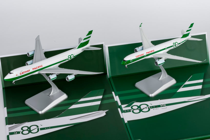 NG Models Cathay Pacific Airways Boeing 747-8F B-LJE (80 Years Anniversary Retro Livery) (Ultimate) 1/400 Aircraft Scale Model
