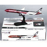 Aviation400 Qatar Airways Boeing 777-3DZER A7-BEG (detachable gear) 1/400 Aircraft Scale Model