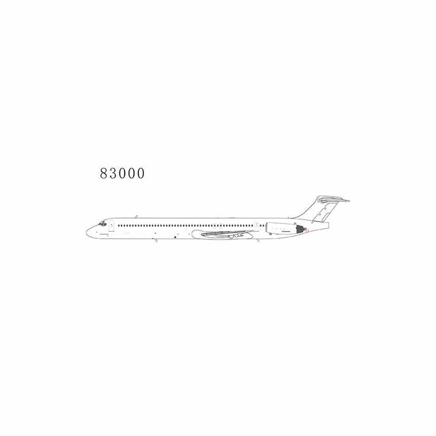 NG Models Blank Model MD-82 fit for MD-82(late version), MD-83, MD-88 1/400 Scale