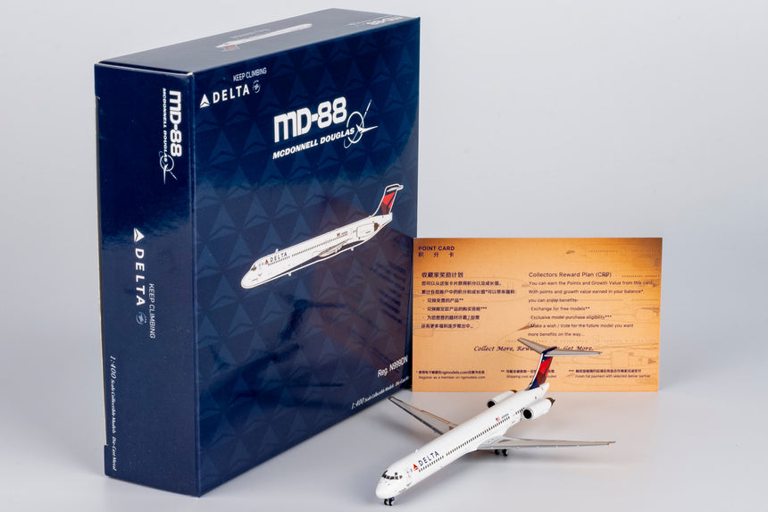 NG Models Delta Air Lines McDonnell Douglas MD-88 N999DN 1/400 Scale