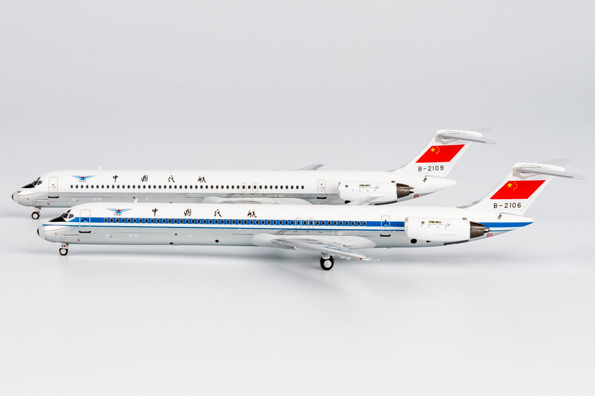 NG Models Civil Aviation Administration of China (CAAC) McDonnell Douglas MD-82 B-2109 (without cheatline; polished belly) 1/400 Scale