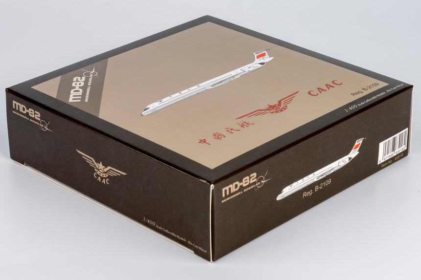 NG Models Civil Aviation Administration of China (CAAC) McDonnell Douglas MD-82 B-2109 (without cheatline; polished belly) 1/400 Scale