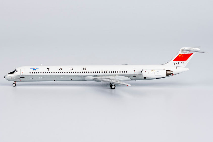 NG Models Civil Aviation Administration of China (CAAC) McDonnell Douglas MD-82 B-2109 (without cheatline; polished belly) 1/400 Scale