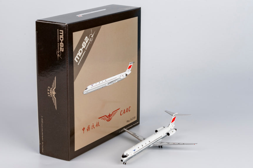 NG Models Civil Aviation Administration of China (CAAC) McDonnell Douglas MD-82 B-2109 (without cheatline; polished belly) 1/400 Scale