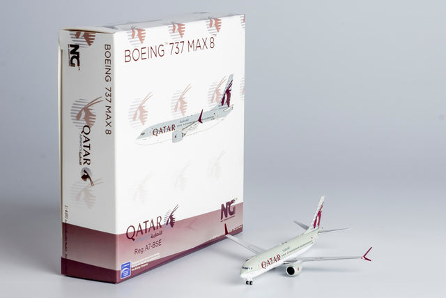 NG Model Qatar Airways Boeing 737 MAX 8 A7-BSE 1/400 Aircraft Scale Model