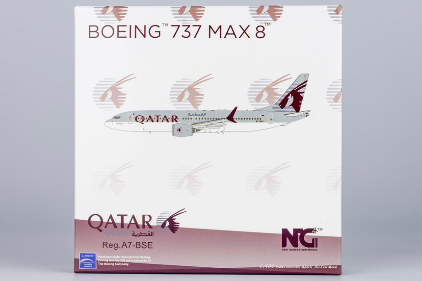 NG Model Qatar Airways Boeing 737 MAX 8 A7-BSE 1/400 88019