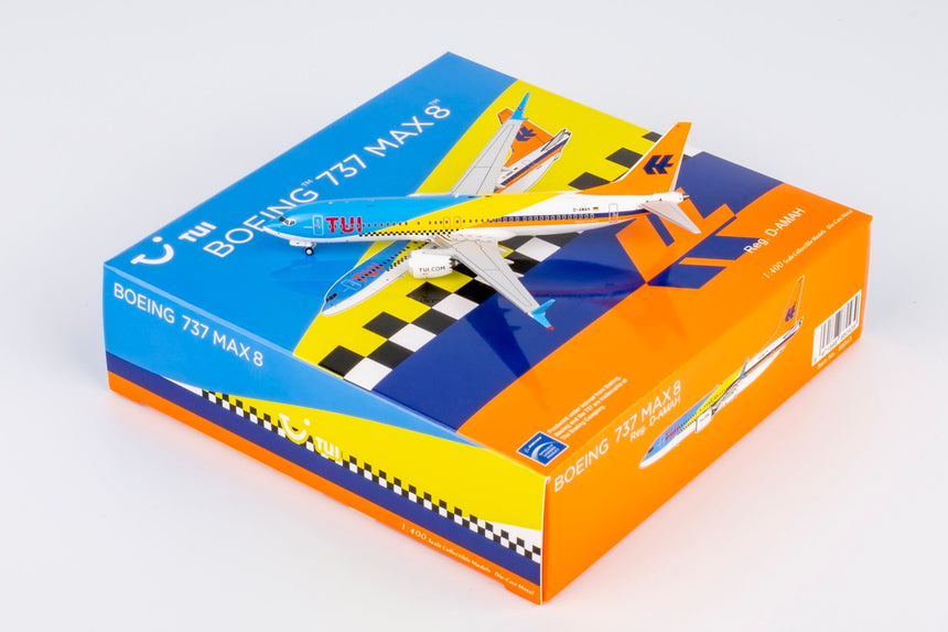 NG Models TUI "Fuerteventura" in the TUI 50 Years Livery Boeing B737 MAX 8 D-AMAH 1/400 Scale