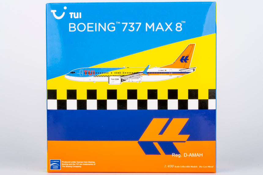 NG Models TUI "Fuerteventura" in the TUI 50 Years Livery Boeing B737 MAX 8 D-AMAH 1/400 Scale